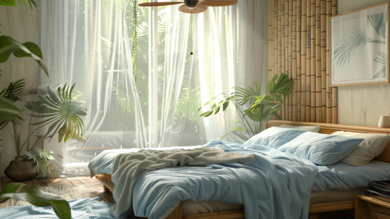 cuarto para dormir bien si hay clima calido